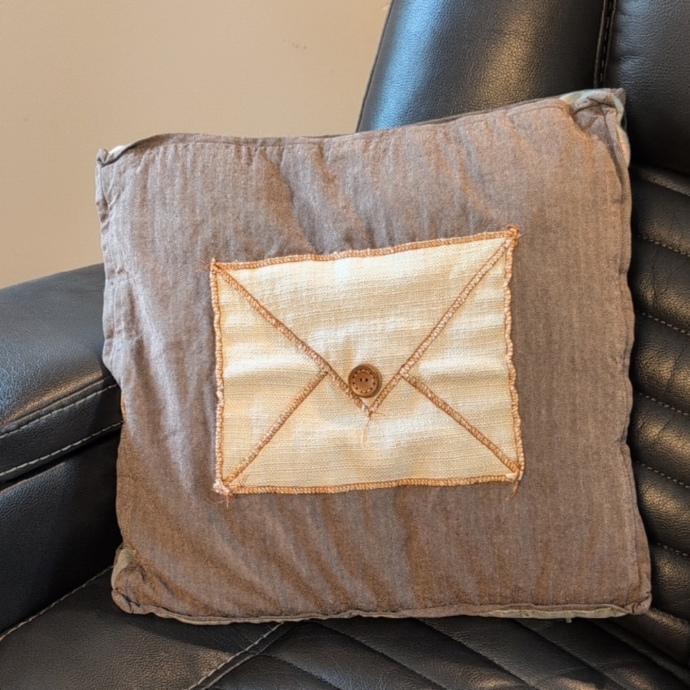 Eastern accents Brown and Cream Throw Pillow Cover with Envelope Design